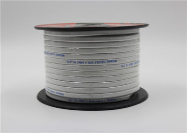Sertifikasi RoHS Kabel Fleksibel Tembaga Putih 2 Core Kabel Listrik