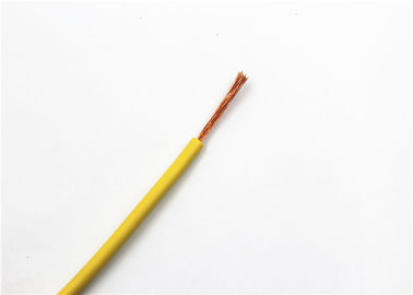 Kuning Pvc Kabel Fleksibel Berinsulasi Dengan Bahan Konduktor Tembaga